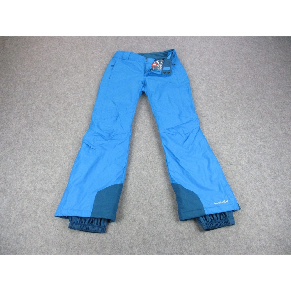 Columbia Pants Womens Small Blue Omni-Tech Ski Snow Insulated Waterproof Bootcut
